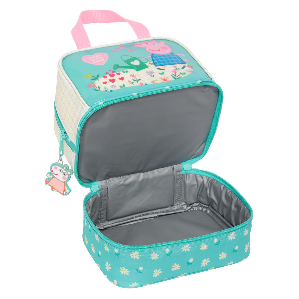 Lunchbox Peppa Pig Pretty flowers Gelb Minze 20 x 20 x 15 cm