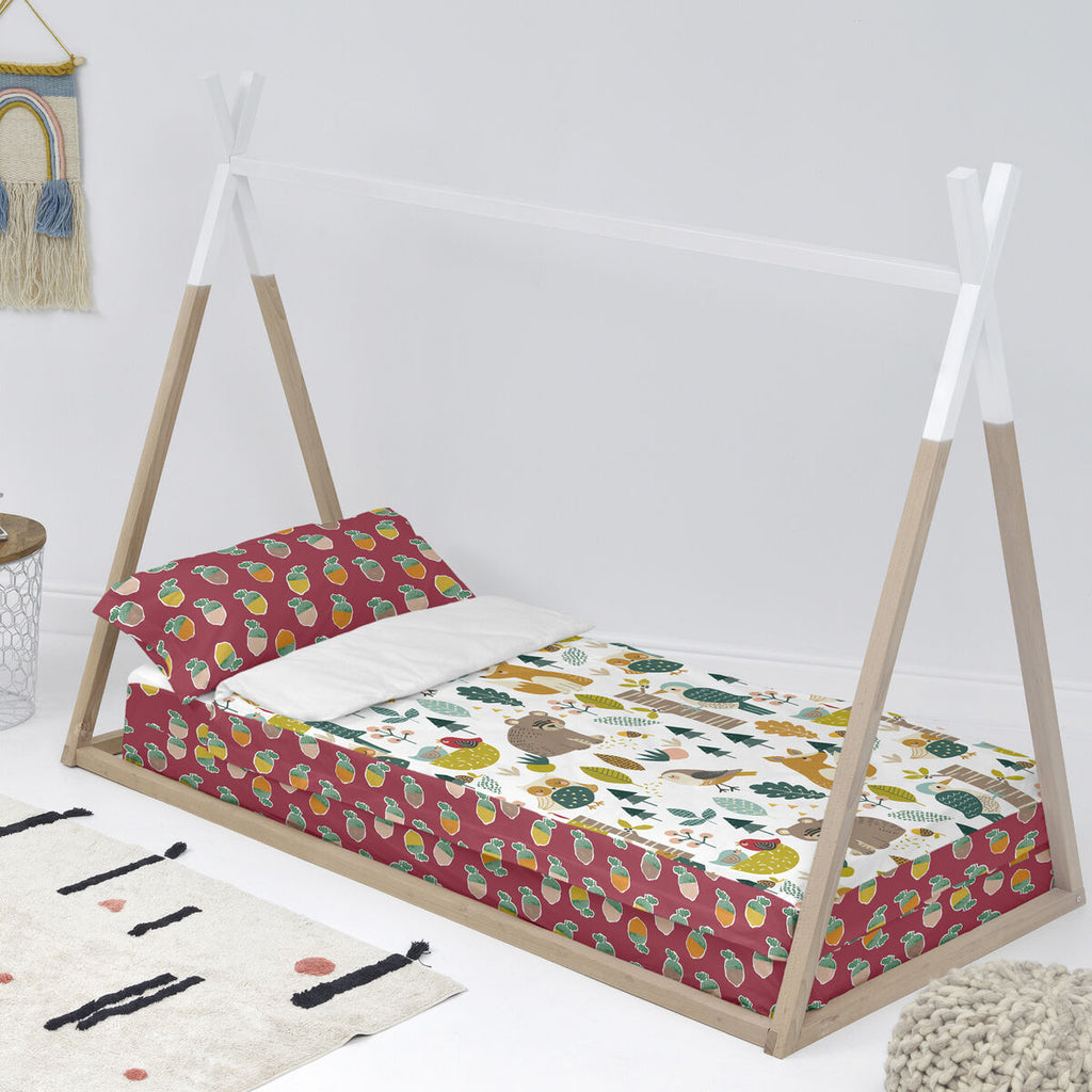 Bettbezug mit Füllung HappyFriday Moshi Moshi Harvestwood Bunt 42 x 20 x 50 cm