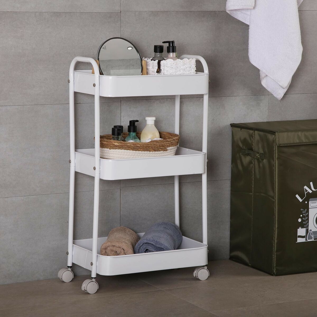 Küchenwagen Versa Weiß 30 x 76 x 46 cm Eisen