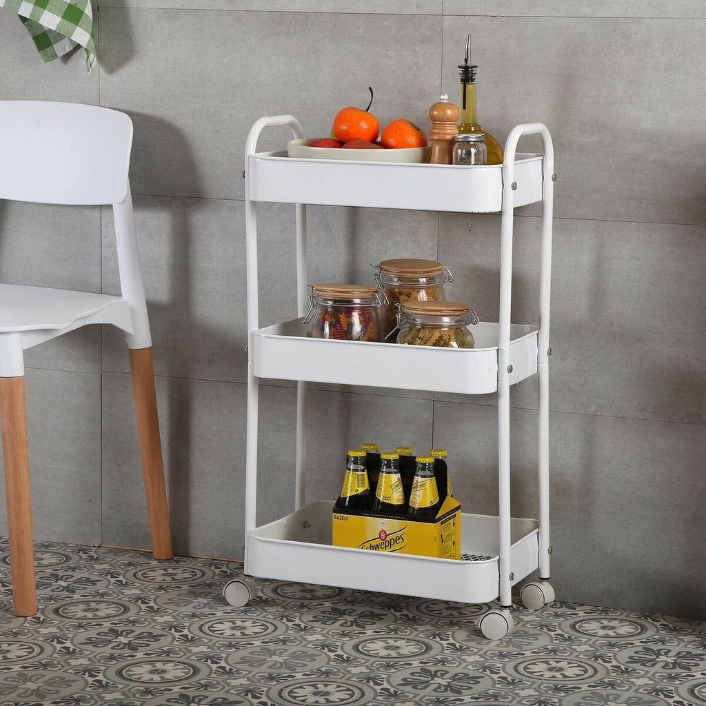 Küchenwagen Versa Weiß 30 x 76 x 46 cm Eisen