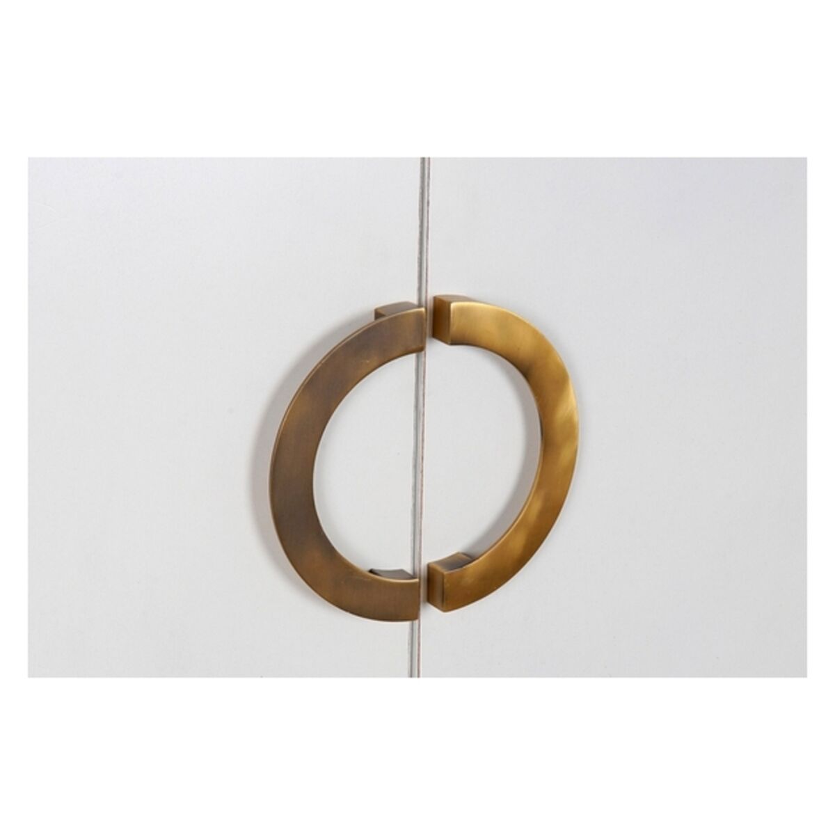 Schrank DKD Home Decor Weiß Gold Metall Pappel