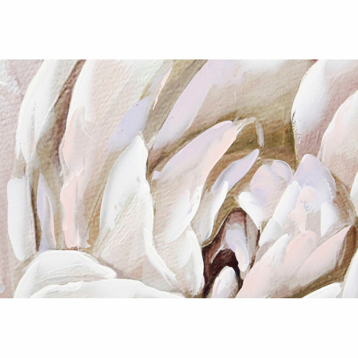 Leinwand DKD Home Decor Leinwand Holz MDF 80 x 3 x 80 cm Blume