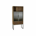 Schrank DKD Home Decor Schwarz Holz Metall Kristall