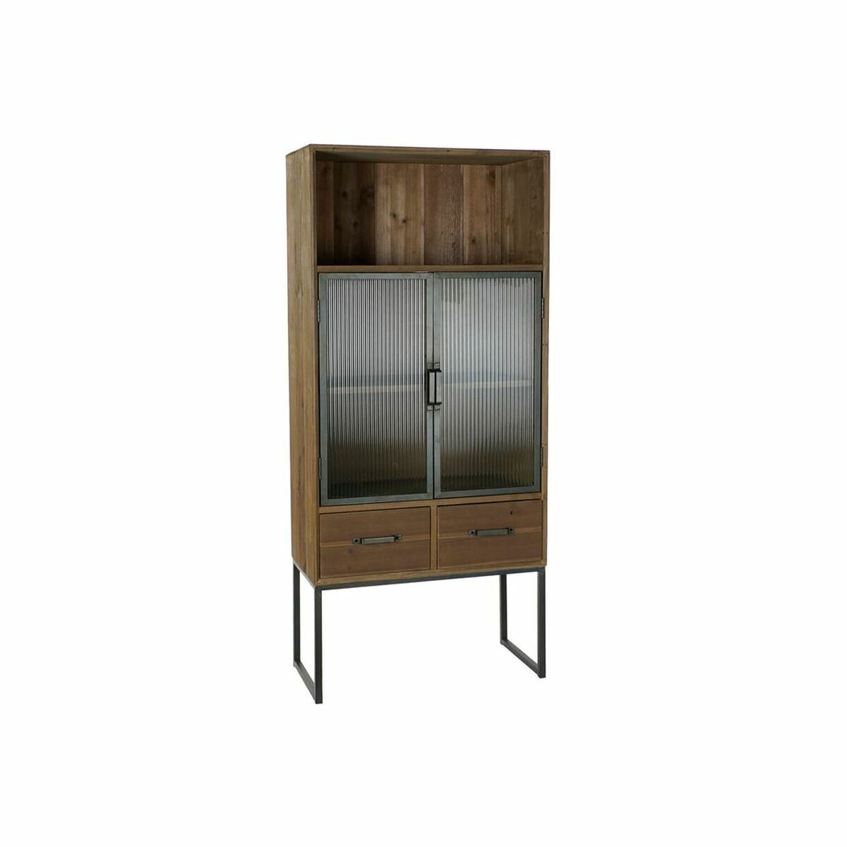 Schrank DKD Home Decor Schwarz Holz Metall Kristall