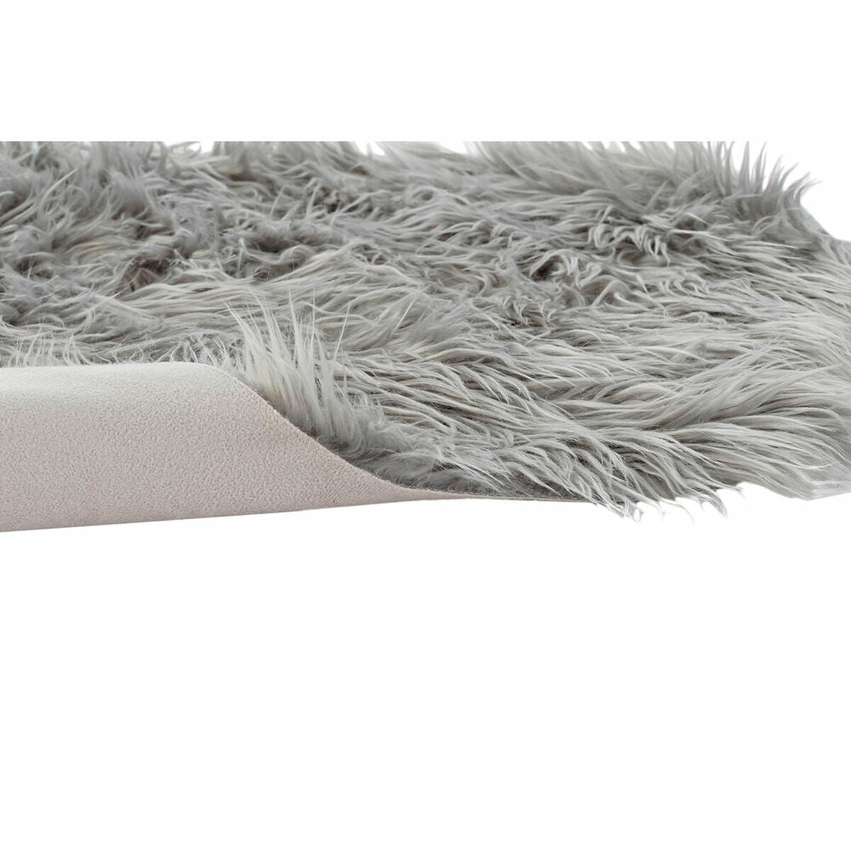 Teppich DKD Home Decor Grau Mit Haar 60 x 90 x 2 cm