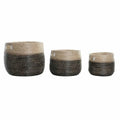Korb-Set DKD Home Decor Grau natürlich Seegras (3 Stücke)