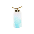 Vase DKD Home Decor Blau Gold Metall Kristall Mediterraner 19 x 15 x 33 cm