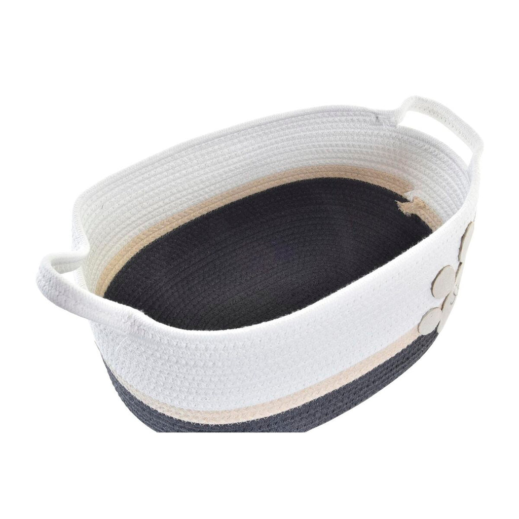 Korb-Set DKD Home Decor Weiß Grau Creme 60 x 31 x 25 cm 3 Stücke
