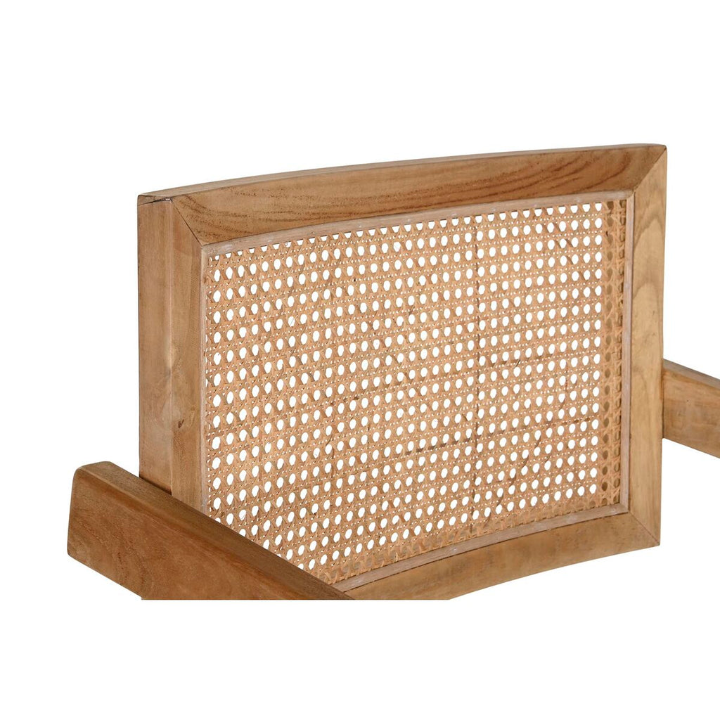 Esszimmerstuhl DKD Home Decor natürlich Teakholz Rattan (58 x 56 x 82 cm)
