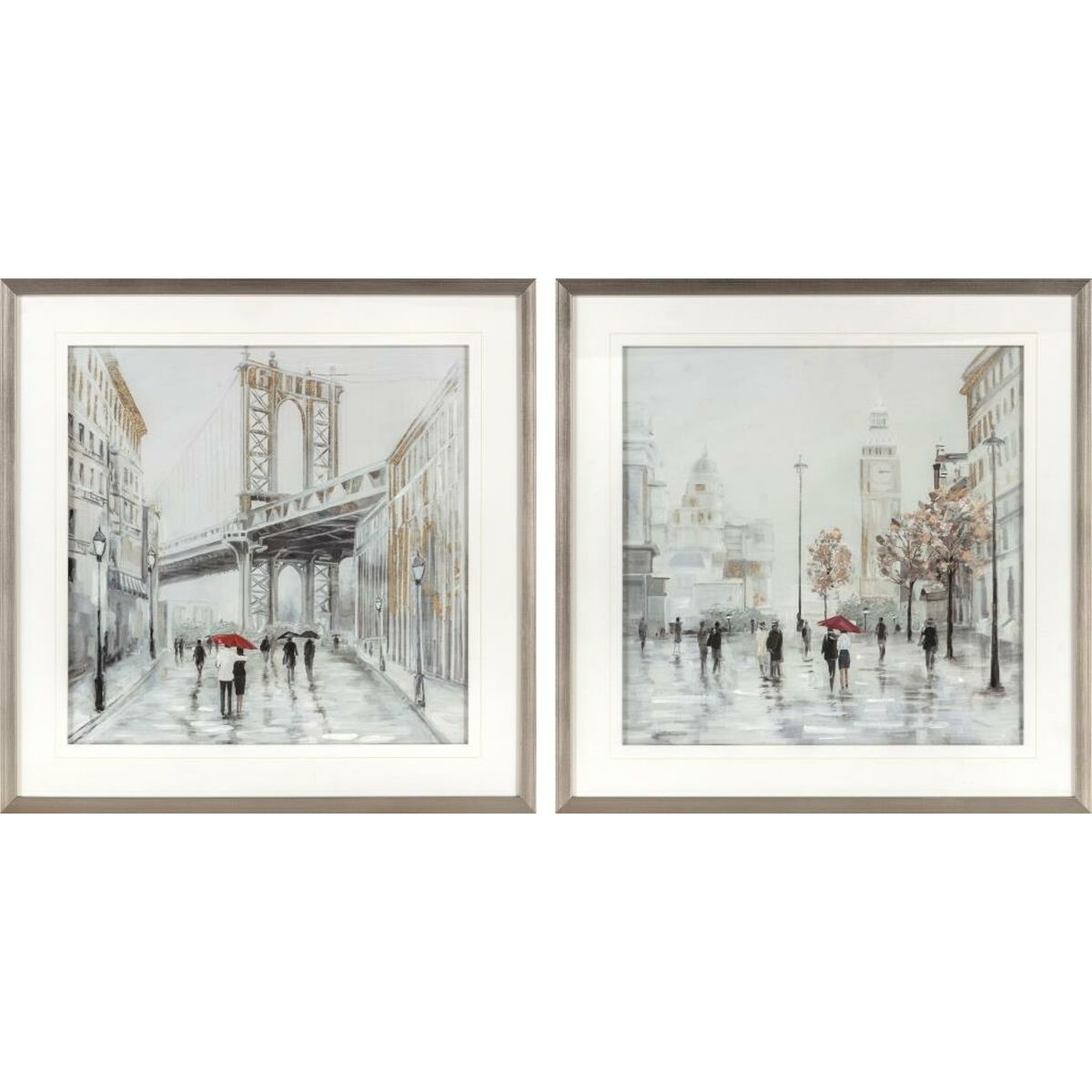 Leinwand DKD Home Decor polystyrol Leinwand 60 x 3 x 60 cm 63 x 3 x 63 cm