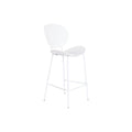 Hocker DKD Home Decor Schwarz Metall Weiß Polypropylen (52,5 x 49 x 104 cm)