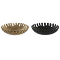 Tischdekoration DKD Home Decor Schwarz Gold Aluminium 32 x 32 x 9 cm (2 Stück)