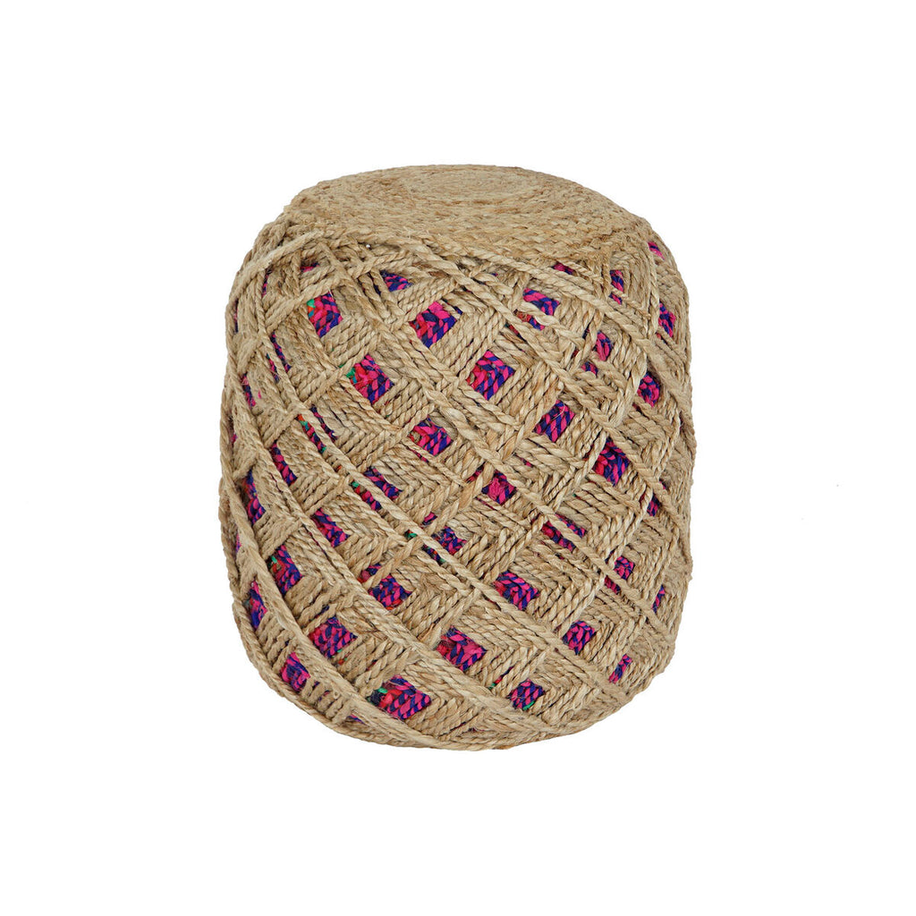 Fußstütze Home ESPRIT Braun Bunt Jute