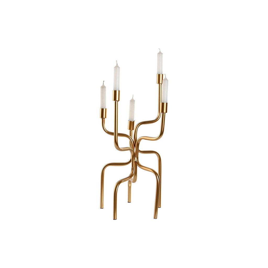Kerzenleuchter Home ESPRIT Gold Metall 25 x 25 x 51 cm