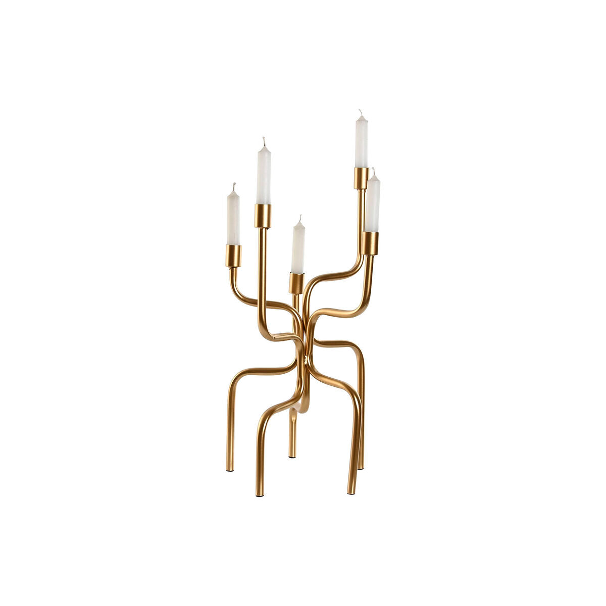 Kerzenleuchter Home ESPRIT Gold Metall 25 x 25 x 51 cm