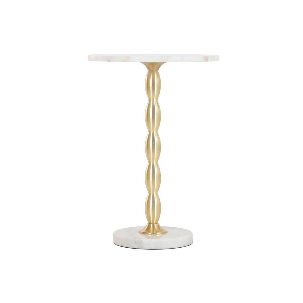 Beistelltisch Home ESPRIT Weiß Gold 41 x 41 x 57 cm