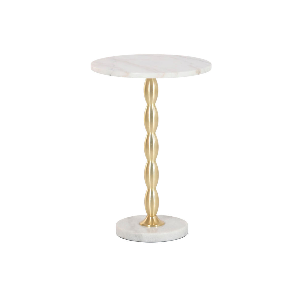 Beistelltisch Home ESPRIT Weiß Gold 41 x 41 x 57 cm