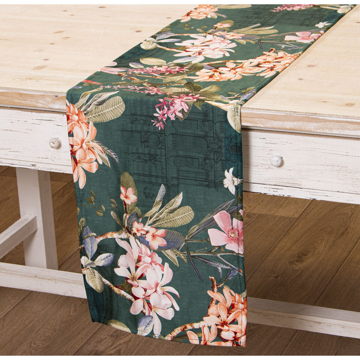 Tischläufer Alexandra House Living Bunt Textil 33 x 180 cm rechteckig