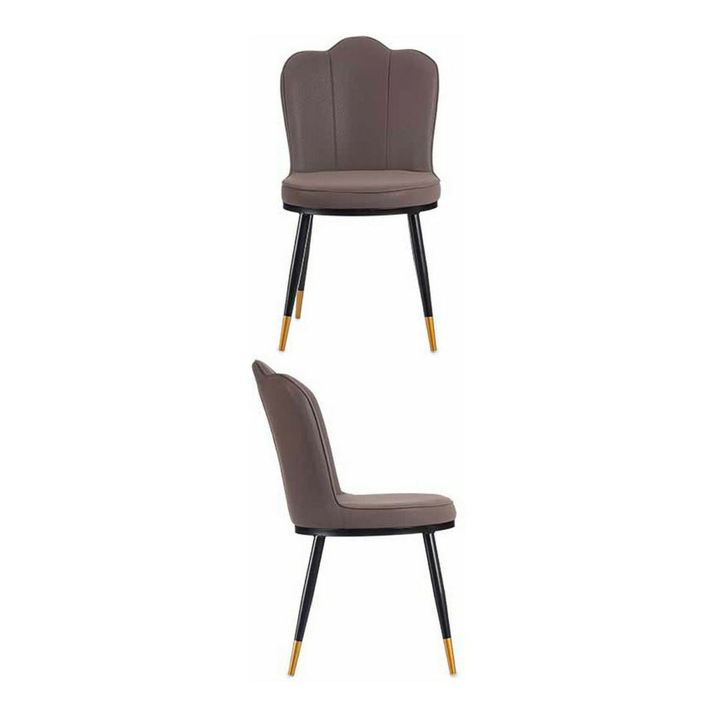 Sessel Gift Decor Schwarz Lila Gold Muschel