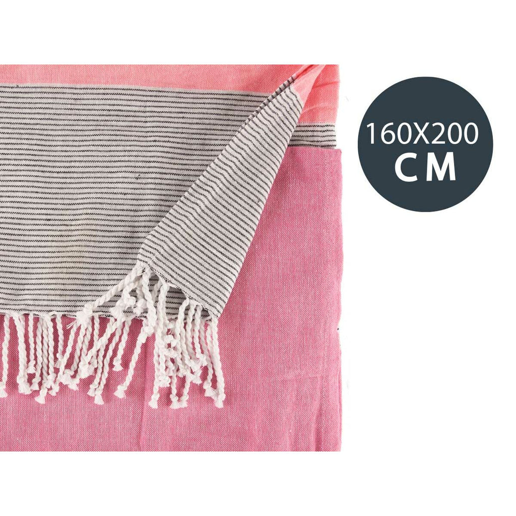 Mehrzweck-Überwurf Gift Decor Rosa 160 x 200 cm 40 x 9 x 8 cm Streifen
