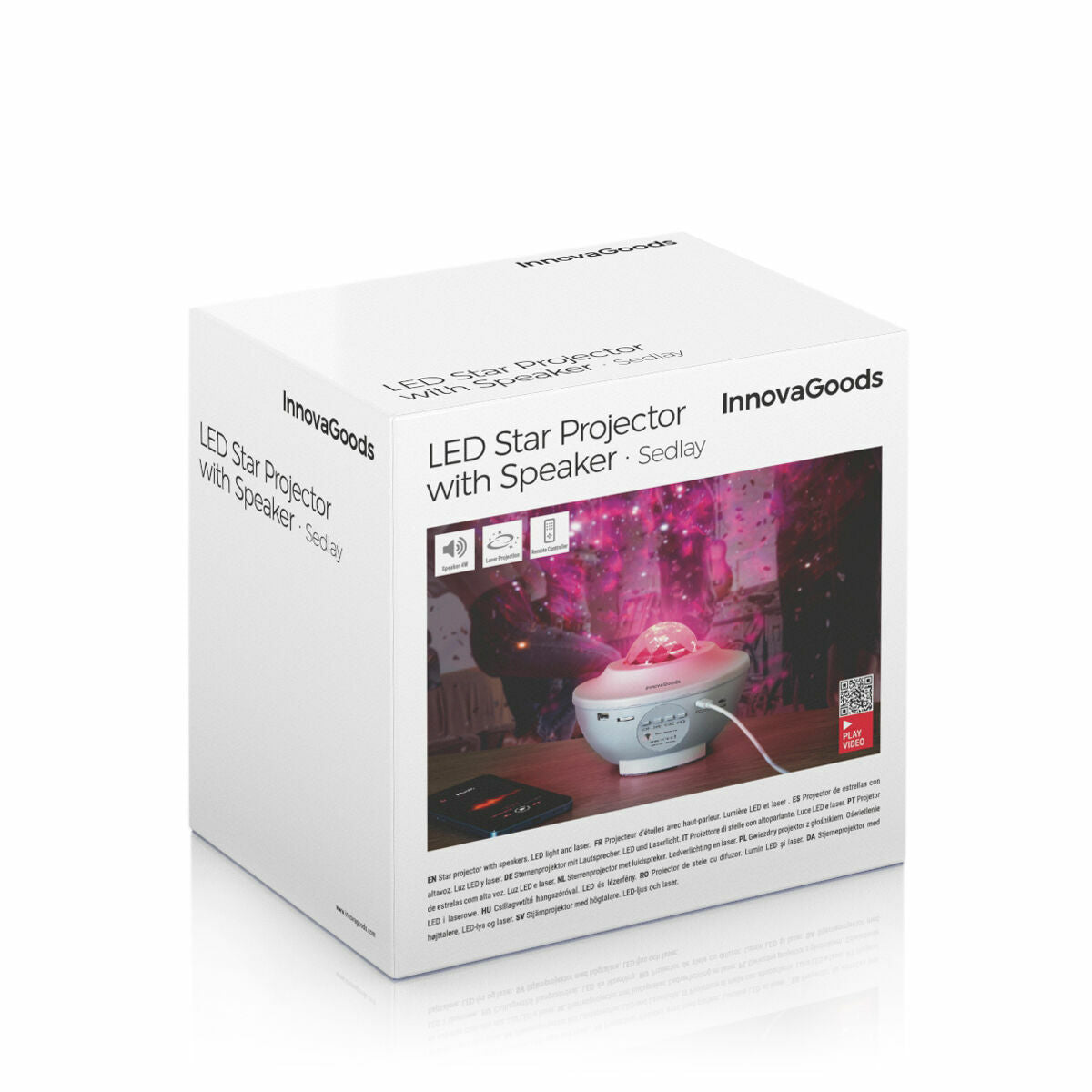 LED-Sternenprojektor mit Lautsprecher Sedlay InnovaGoods