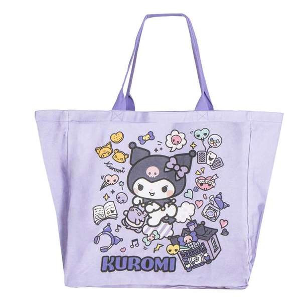 Einkaufstasche Hello Kitty Kuromi  Lila 48 x 43 x 17 cm