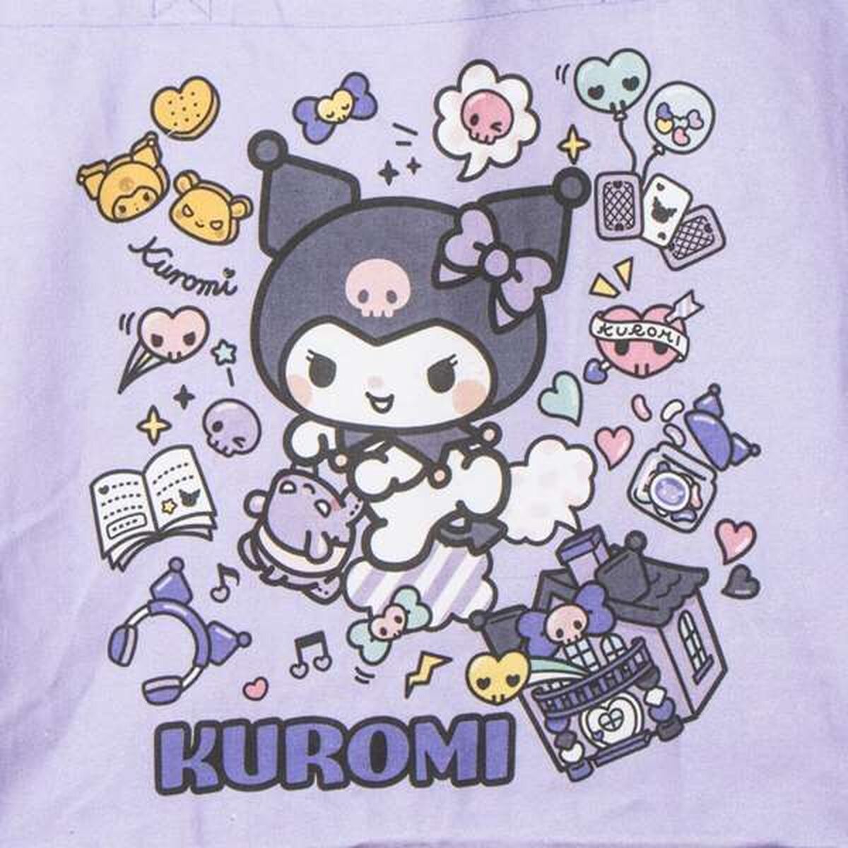 Einkaufstasche Hello Kitty Kuromi  Lila 48 x 43 x 17 cm