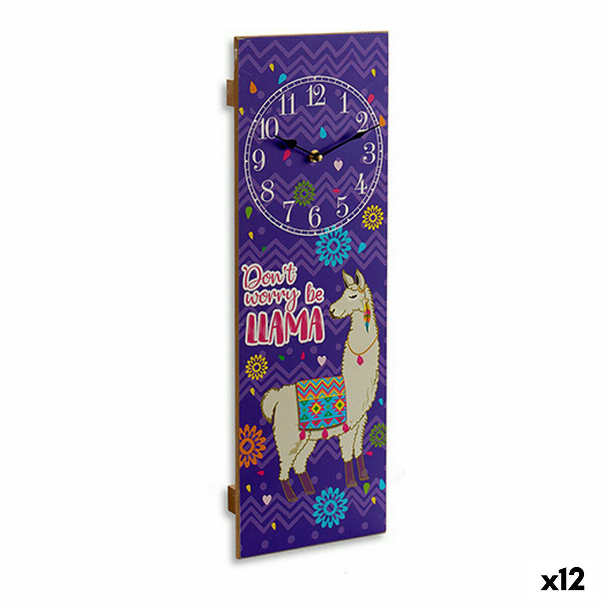 Wanduhr Gift Decor Flamme 2,5 x 60 x 20 cm (12 Stück)