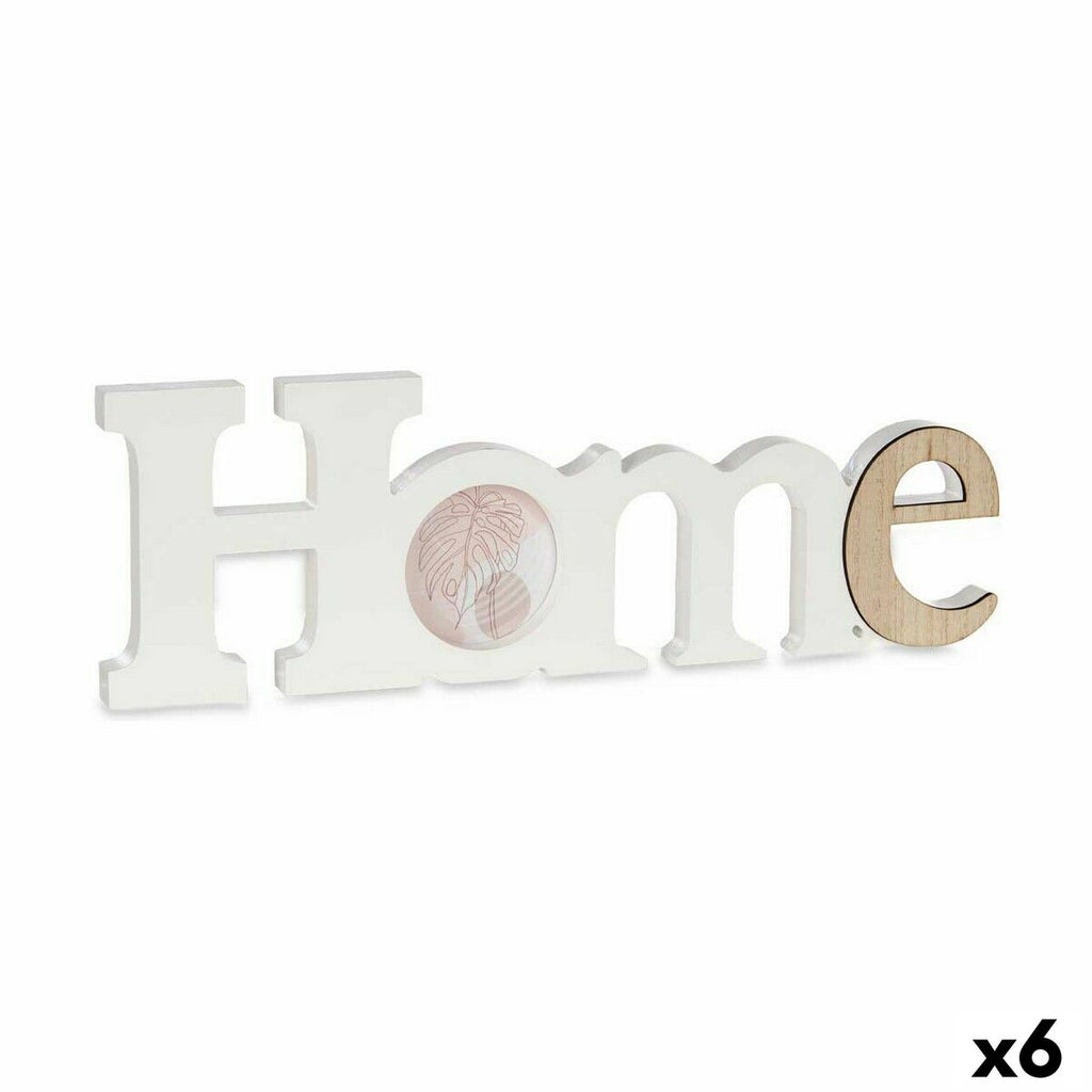 Fotorahmen Gift Decor Home Weiß Braun Holz MDF (6 Stück)