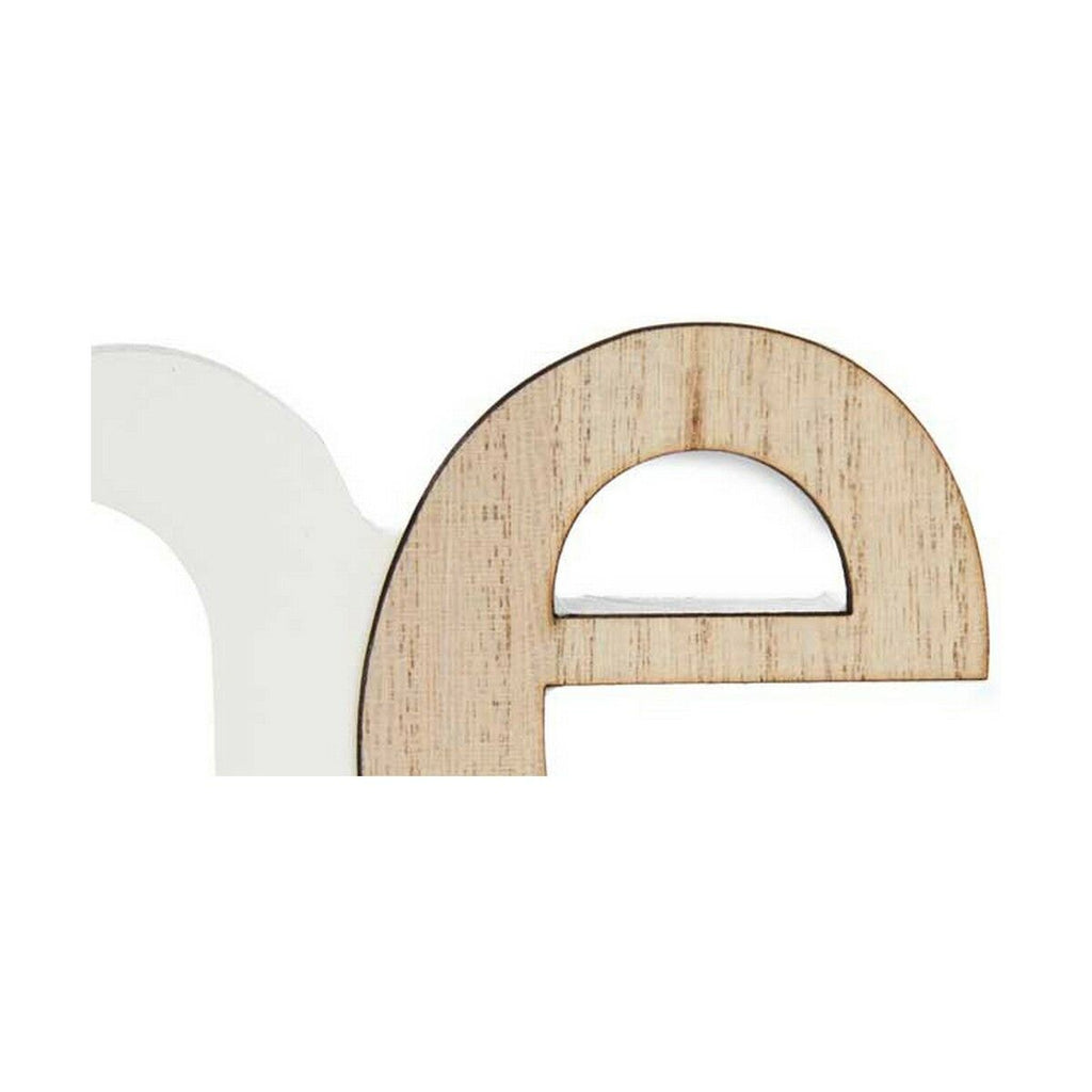 Fotorahmen Gift Decor Home Weiß Braun Holz MDF (6 Stück)