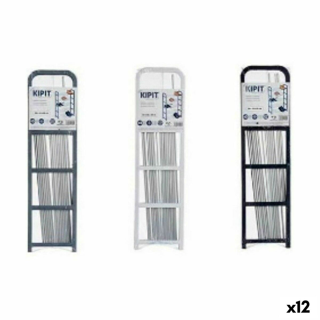 Schuhschrank Kipit Weiß Schwarz Grau 68 x 3,5 x 18,5 cm 68 x 3 x 18,5 cm (12 Stück)