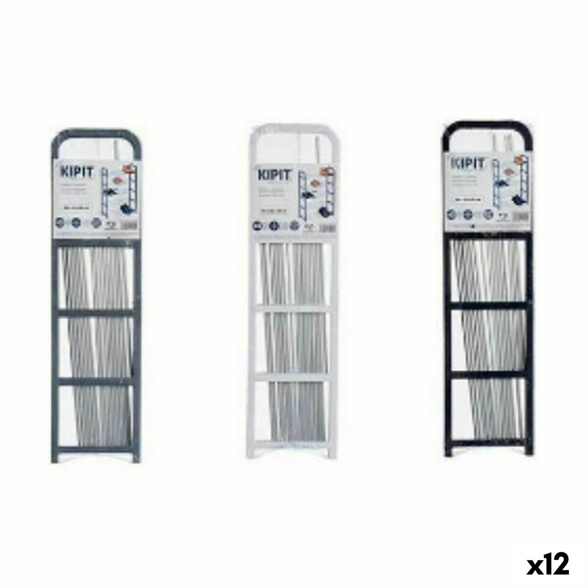 Schuhschrank Kipit Weiß Schwarz Grau 68 x 3,5 x 18,5 cm 68 x 3 x 18,5 cm (12 Stück)