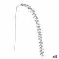 Zweig Krist+ Silberfarben Bälle 140 cm (12 Stück)