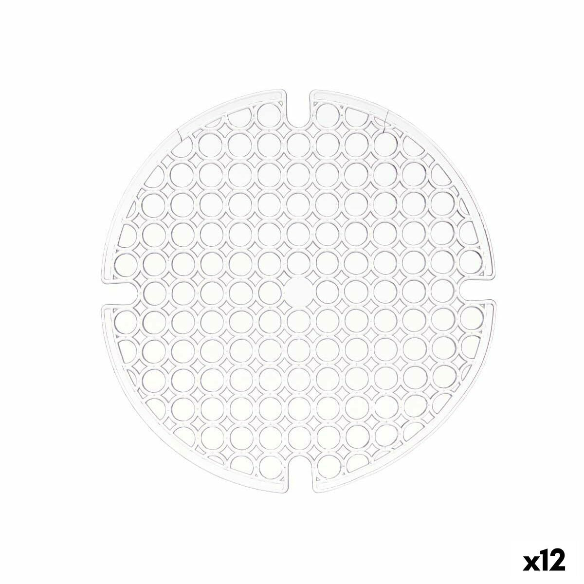 Anti-Rutsch-Matte Kinvara Durchsichtig Kunststoff 29 x 0,1 x 29 cm Spülbecken (12 Stück)