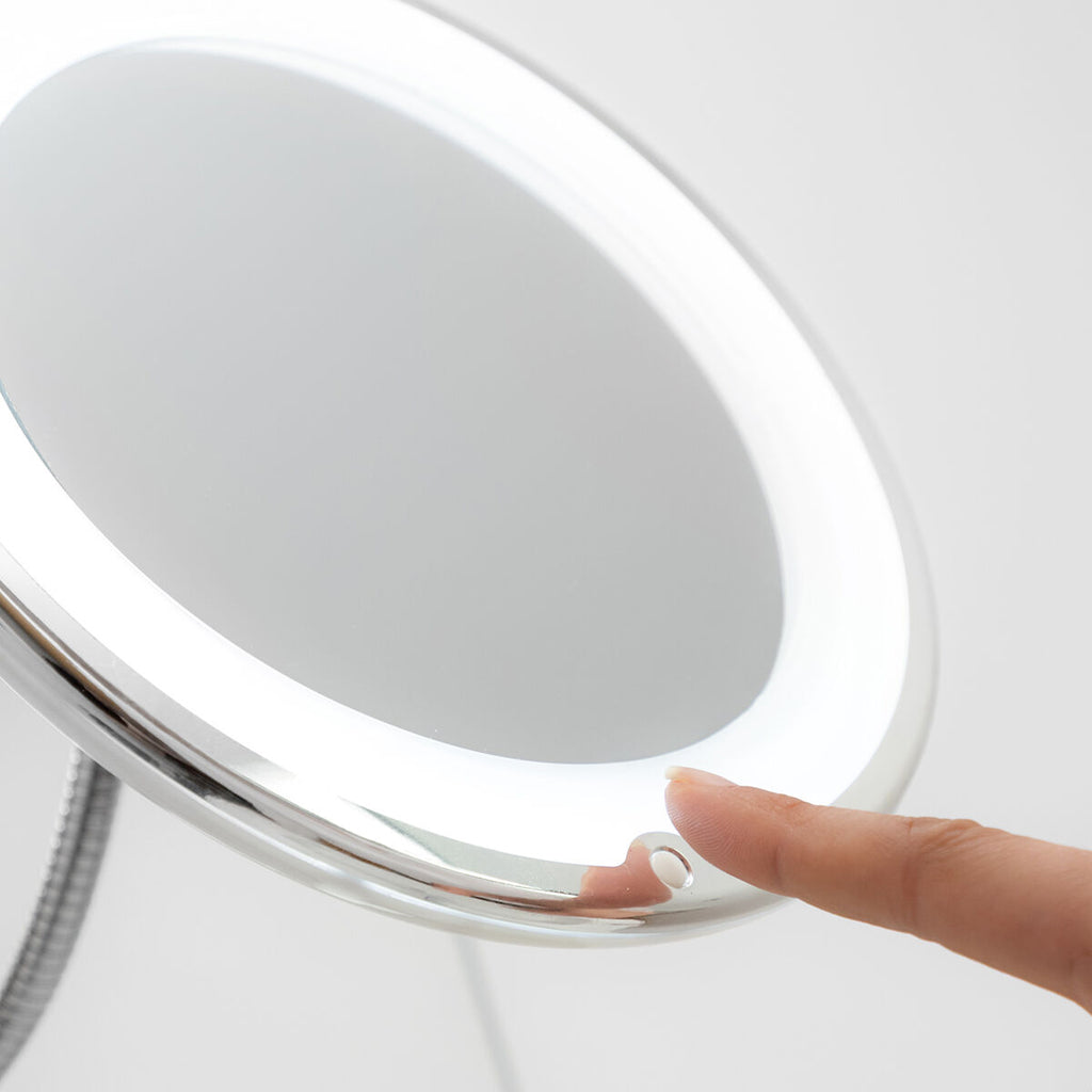 LED-Vergrößerungsspiegel mit flexiblem Arm und Saugnapf Mizoom InnovaGoods