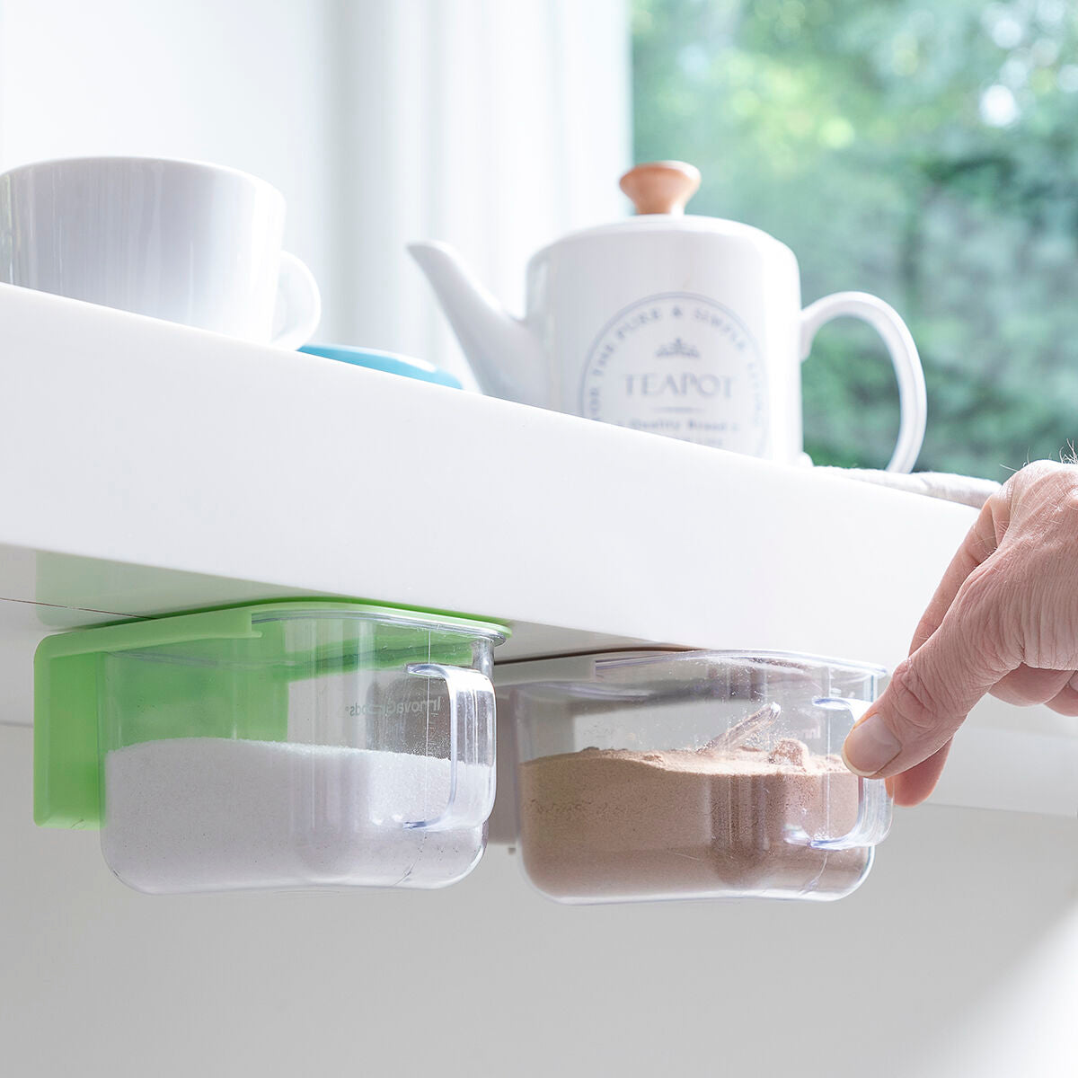 Abnehmbare selbstklebende Kochbehältnisse Handstore InnovaGoods 2 Stück