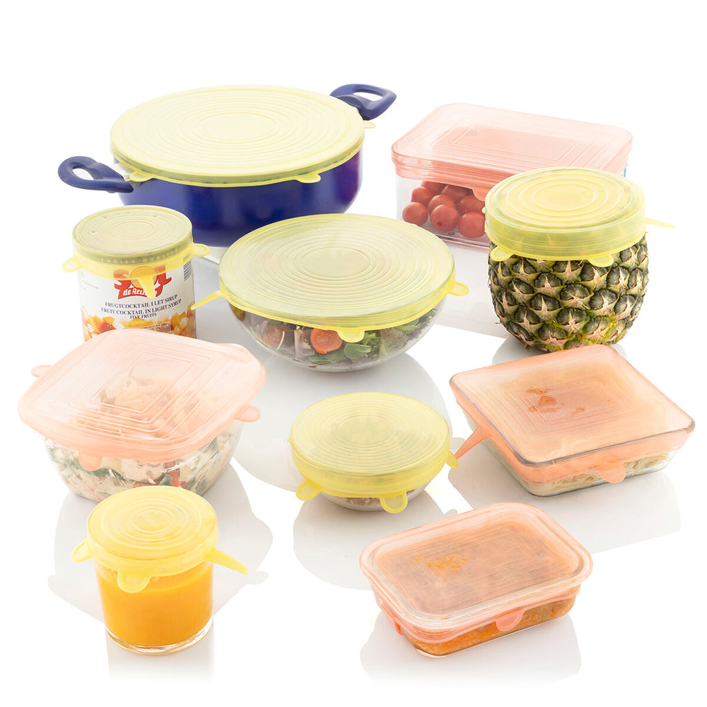 10-teiliges Set aus wiederverwendbaren und verstellbaren Küchendeckeln Lilyd InnovaGoods