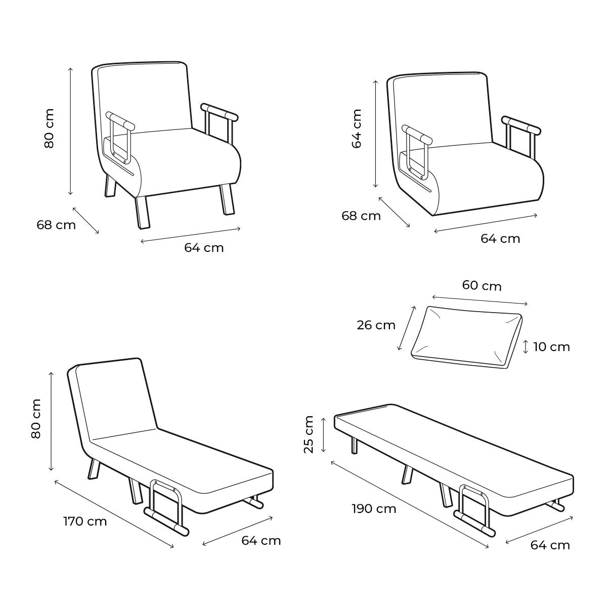 4-in-1 Schlafsessel Softfa InnovaGoods